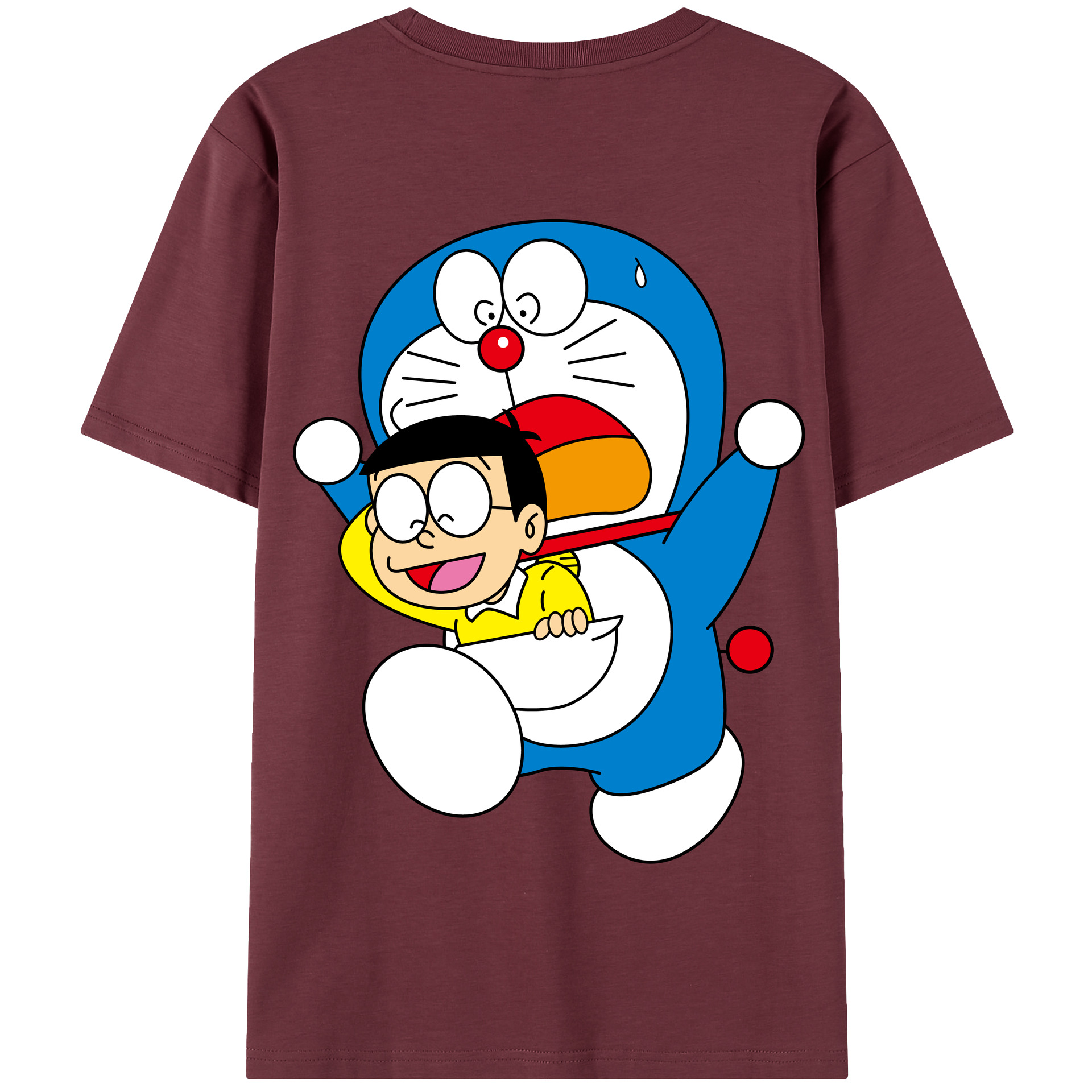 （画像用） ドラえもん Doraemon 綿100％半袖Tシャツ（背面プリント）